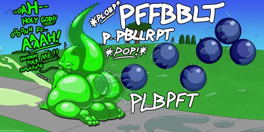 3_toes absurd_res all_fours anal_beads anal_fluids anal_fluids_on_sex_toy anal_orgasm anthro anus ass balls bench big_anus big_balls big_butt bodily_fluids cum cum_on_ground daletfours dialogue dragon ejaculation exhibitionism fangs feet gape_fart gaping gaping_anus genital_fluids genitals goo_creature goo_dragon grass hands-free hi_res honeydew_(daletfours) horn male mythological_creature mythological_scalie mythology onomatopoeia open_mouth orgasm outside overweight overweight_male park park_bench plant profanity public puffy_anus scalie sex_toy sex_toy_ejection shaking sidewalk sky sound_effects tail tail_ridge talking_to_self teeth text toes translucent translucent_body tree trembling