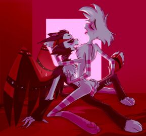 2024 4_arms anal anal_sex angel_dust_(hazbin_hotel) anonymous_artist anthro arachnid arthropod ass avian balls bird body_hair chest_hair demon duo enjoying eyebrows femboy fucked_silly fur genitals hazbin_hotel hi_res husk_(hazbin_hotel) hybrid looking_pleasured male multi_arm multi_limb paws penetration small_balls spider tail tail_tuft thick_eyebrows tuft wings