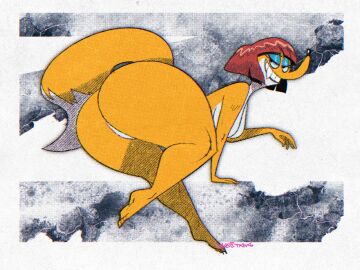 1girls 2021 2021s 4:3 4_toes 5_fingers absurd_res absurdres anthro artist_name artist_signature ass bent_over big_ass big_breasts big_butt breasts brown_hair canid canine canis claudette_dupri digital_drawing_(artwork) digital_media_(artwork) eyeshadow female female_focus female_only fingers fox fox_ears fox_girl fox_tail fur furry furry_female half-closed_eyes hi_res makeup mammal multicolored_body multicolored_fur narrowed_eyes new_looney_tunes nude nude_female red_hair short_hair signature smile solo tail teeth thick_thighs thighs two-tone_body two-tone_fur wabbit warner_bros warner_brothers white_body white_fur wolftang yellow_body yellow_fur