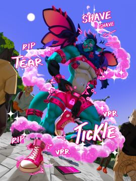 2024 alternate_version_at_source anthro anthro_only arm_tuft background_character barbell_piercing belly biceps black_arms black_legs blue_body blue_hair blue_mane blue_sky bodily_fluids bondage bottomwear bound boxer_briefs bracelet canid canine canis cellphone chains chastity_device claws clenched_teeth clothed_male clothing collar cropped crying cuff_(restraint) day denim denim_bottomwear denim_clothing domestic_cat domestic_dog ear_piercing elbow_tuft electronics embarrassed english_text exhibitionism exposed facial_piercing feathers felid feline felis female footwear front_view furgonomics furry-specific_piercing group hair hand_in_pocket harness hi_res holding_cellphone holding_object holding_phone humiliation infinity_symbol jeans jewelry lock lock_symbol locked locked_bulge low-angle_view magic male mammal mane master/pet metal_cuffs muscular muscular_male nardoragon navel nipple_piercing nipples nose_piercing nose_ring null_bulge onomatopoeia orgasm_denial padlock padlock_piercing padlocked_collar pantherine pants park pavement permanent_bondage permanent_chastity_device phone piercing pink_boxer_briefs pink_clothing pink_collar pink_harness pink_shorts pink_smoke pink_underwear plant pockets public public_exposure public_humiliation punishment pussy quads questionable_consent remote_controlled restraints ring_piercing shaved_pussy shirt shoe_laces shoes shorts sky smoke sound_effects sparkles spiked_bracelet spikes story story_at_source story_in_description straps sun surprised sweat sweatdrop symbol t-shirt tail tail_tuft tan_belly tears teary_eyes teasing teeth text tickling timer_display topwear torn_bottomwear torn_clothing torn_jeans torn_pants torn_shirt torn_topwear tree tree_wormwood tuft underwear vibrating wadaji walking watermark wing_piercing wings wolf