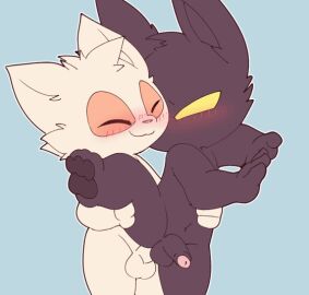 anal anal_sex animated balls black_body black_fur bodily_fluids closed_eyes erection foreskin fur genitals glans holding_leg league_of_legends male male/male male_only mammal mouthless navel penetration penis riot_games sex smile smite_(artist) standing tan_body tan_fur teemo tencent uncircumcised veigar yordle