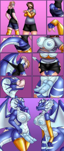 2024 2_penises absurd_res animal_genitalia animal_penis anthro armwear ass big_breasts black_bottomwear black_clothing black_sclera black_shirt black_shorts black_topwear blep blonde_hair blue_body blue_bottomwear blue_clothing blue_nipples blue_shorts bottomwear breast_expansion breast_growth breast_growth_(enlargement) breasts brown_hair butt_expansion clothing cobra diphallia diphallism dragon duo elbow_gloves erection expansion eyewear fingerless_gloves frill_(anatomy) futanari gender_transformation genitals glasses gloves green_eyes grey_clothing grey_shirt grey_topwear growth hair handwear head_crest head_frill hemipenes hi_res hip_expansion human human_to_anthro hybrid intersex istara_(istelthedragon) koekoek latex latex_armwear latex_clothing latex_elbow_gloves latex_gloves latex_handwear latex_legwear latex_thigh_highs legwear male mammal membrane_(anatomy) membranous_wings mti_transformation multi_genitalia multi_penis mythological_creature mythological_scalie mythology nipples penis reptile scalie shirt shorts snake snake_hood snout snout_growth species_transformation t-shirt tail tail_growth thick_thighs thigh_expansion thigh_highs tongue tongue_out topwear torn_clothing transformation twinning wearing_glasses wide_hips wing_growth wings yellow_armwear yellow_clothing yellow_elbow_gloves yellow_gloves yellow_handwear yellow_latex yellow_legwear yellow_thigh_highs