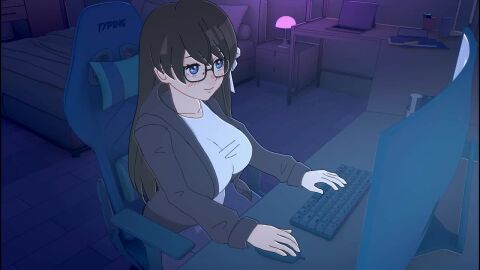 1boy 1girls amplected big_ass big_breasts big_penis blowjob cum oc sex tagme video