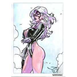 1girls 2024 ass big_ass big_breasts black_cat_(marvel) black_lipstick blue_eyes bodysuit breasts curvy curvy_female curvy_figure felicia_hardy female hips hourglass_figure latex light-skinned_female light_skin marvel marvel_comics mask masked masked_female nipple_bulge pinup purple_lipstick revealing_clothes seductive seductive_look shiny shiny_skin skimpy skimpy_clothes spider-man_(series) superheroine tamoerae thick_lips voluptuous voluptuous_female white_fur white_hair