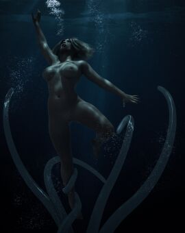 asphyxiation bubbles drowning naked original tagme underwater