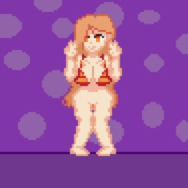 1girls blonde_hair chainsaw_man female power_(chainsaw_man) red_eyes swimsuit yellow_hair