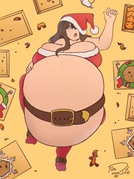 animated aroused aroused_face aroused_female belly_bigger_than_body belly_overhang big_ass blush blush_lines breasts breasts_bigger_than_head burp burp_cloud burp_fetish burping burpy_chan christmas christmas_outfit female food_fetish freckles freckles_on_breasts freckles_on_shoulders freckles_on_stomach funlitogc gassychan_(artist) gingerbread_cookie gluttony gurgling gurgling_noise hand_on_belly heart horny_female huge_breasts laying_down laying_on_back leti lewd morbidly_obese morbidly_obese_female overweight overweight_female pleasured_face pleasured_female sound sound_effects sound_warning sweaty tagme thick_thighs tight_clothing video