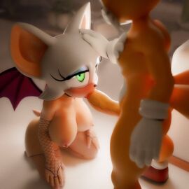 3d 3d_(artwork) 3d_model anthro big_breasts big_penis blowjob breasts choker fellatio female hand_on_head kneeling looking_at_another male mobian mobian_(species) mobian_bat nipples nottanj oral penetration penis petting rouge_the_bat rouge_the_bat_(nottanj) sega sex shortstackmagx2 sonic_(series) sonic_adventure_2 sonic_the_hedgehog_(series) tails tails_the_fox