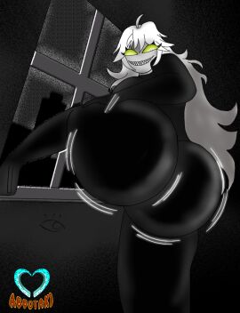 1girls abbotaki booty_shake completely_nude female female_only friday_night_funkin girlfriend_(friday_night_funkin) grin naked naked_female nude nude_female solo solo_female trollge_gf_(fnf) twerking