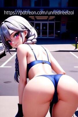 ai ai_generated cartoon disney humanized judy_hopps sexy_pose sfw teasing unrealreelz zootopia