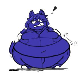 big_breasts blueberry_inflation breasts c0zibun female huge_breasts thick_thighs wide_hips