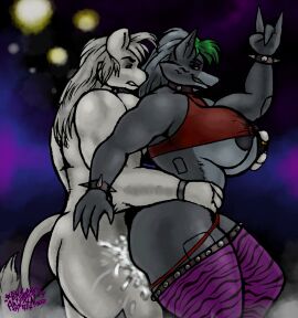 ambiguous_penetration animatronic anthro anthro_on_anthro anthro_penetrated anthro_penetrating anthro_penetrating_anthro anthro_penetrating_female areola ass biceps big_ass big_breasts big_butt big_nipples black_areola black_clothing black_nipples blue_eyes bns_arts bodily_fluids bracelet breasts brown_leather canid canine canis claws clothed clothing clothing_around_legs clothing_around_one_leg clothing_aside clothing_pull collar countershade_face countershade_tail countershade_torso countershading cum cum_inside cum_on_ass cum_on_butt cum_on_clothing cum_on_leg curvy_figure ear_piercing erect_nipples excessive_cum excessive_genital_fluids eyebrows felid female female_penetrated five_nights_at_freddy's five_nights_at_freddy's:_security_breach fur genital_fluids gold_piercing green_hair grey_body grey_fur grey_hair hair hand_on_partner hand_on_torso hi_res holding_partner jewelry leather leather_bracelet leather_collar lion long_hair long_tail looking_at_another looking_at_partner looking_back looking_back_at_another looking_back_at_partner looking_pleasured machine male male/female male_penetrating male_penetrating_female mammal mostly_nude muscular muscular_anthro muscular_female muscular_male nipples nipples_visible_through_clothing pantherine panties panties_around_legs panties_around_one_leg panties_aside panties_down partially_clothed pattern_clothing pecs penetration piercing public public_sex purple_clothing red_clothing red_panties red_topwear red_underwear robot roxanne_wolf_(fnaf) scottgames sex sharp_teeth smile smiling_at_another smiling_at_partner spiked_bracelet spiked_collar spikes steel_wool_studios striped_clothing stripes t.n. tail tail_brush teeth thick_eyebrows thick_thighs thigh_highs_only topwear topwear_lift topwear_pull underwear underwear_around_legs underwear_around_one_leg underwear_aside underwear_down voluptuous voluptuous_female white_body white_fur white_hair wide_hips wolf yellow_eyes