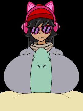 1boy 1girls 2d 3:4 animated ass beanie beanie_hat beat_banger beat_banger_(mod) big_ass big_breasts big_penis blush breasts cat_ear_headphones dark-skinned_female dark_hair dark_nipples dark_skin female female_penetrated glasses headphones light-skinned_male light_skin male oc paizuri paizuri_under_clothes penis roblox roblox_avatar tagme titjob tongue tongue_out toriel_beat_banger transparent_background vertical_video