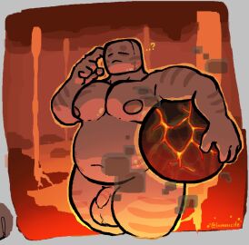1boy 2024 anthro anthro_focus anthro_only anthro_solo balls big_balls_small_penis chubby chubby_anthro chubby_belly chubby_male completely_nude digital_drawing_(artwork) digital_media_(artwork) flaccid flaccid_penis foreskin ghast ghast_(minecraft) holding holding_object humanoid humanoid_genitalia humanoid_penis impossizzle male male_anthro male_focus male_only minecraft minercraft monster_to_humanoid navel nipples not_originally_humanoid nude nude_male penis solo solo_anthro solo_focus solo_in_panel solo_male testicles uncircumcised