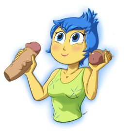 1girls blue_eyes blue_hair disney double_handjob dress faceless_character faceless_male female female_only handjob holding holding_penis inside_out inside_out_2 joy_(inside_out) male mmf_threesome multiple_boys multiple_males open_mouth penis pixar short-haired_female short_hair solo solo_female solo_focus stewsspicyblog tagme yellow_body yellow_skin