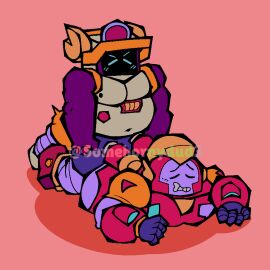 2boys all_fours anal anal_penetration anal_sex artist_name ass belly blue_blush blue_eyes blush blush_lines brawl_stars cartoony closed_eyes doggy_style duo erection eyebrows fat from_behind_position gay gay_sex grey_body hi_res humanoid imminent_orgasm looking_pleasured male male_only male_penetrated male_penetrating male_penetrating_male navel nipples nude nude_male on_back open_mouth penetration penetration_from_behind penis penis_in_ass pink_background pleasured r-t_(brawl_stars) red_body robot robot_boy robot_humanoid satisfied_look sex simple_background small_dom_big_sub somehornydud3 supercell surge_(brawl_stars) tagme video_games