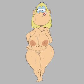 1girls areolae big_breasts blonde_hair breasts completely_nude female huge_breasts light-skinned_female light_skin mature mature_female milf mother nickelodeon nipples nude nude_female pokachu_(artist) pubic_hair pussy rita_loud the_loud_house thick_thighs wet wet_body wet_skin wide_hips