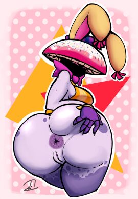 1girls anthro anthrofied anus ass beach bikini breasts eli_drawings0 female fit fit_female flora_fauna golden_bikini mushroom mushroom_humanoid night-sprinkles_(pvz) night_cap_(pvz:bfn) plant plant_girl plant_humanoid plantie plants_vs._zombies plants_vs_zombies plants_vs_zombies:_battle_for_neighborville popcap_games presenting_hindquarters pussy spread_anus spreading sweat