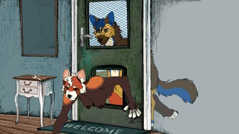 animated anthro anthro_on_feral anthro_penetrated canid digital_media_(artwork) duo female feral feral_penetrating feral_penetrating_anthro jeffusherb male male/female mammal penetration pixel_(artwork) pixel_animation pussy sex stuck vaginal_penetration zoophilia