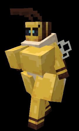 1girls 3d 3d_(artwork) animated anthro bee bee_(minecraft) bee_girl breasts female furry insects microsoft minecraft siefueg transparent_background walk_cycle