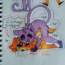 2024 2boys 2d 2d_(artwork) 2d_artwork anthro anthro_on_anthro anthro_only artymcarthurrr blush canine cat cat_boy cat_ears cat_tail catboy catnap catnap_(poppy_playtime) critters_(poppy_playtime) crying dog dog_ears dog_tail dogboy dogday dogday_(poppy_playtime) doggy doggy_style domestic_cat domestic_dog duo feline from_behind from_behind_position furry_only gay long_tail male mob_entertainment no_humans non-con noncon nonconsensual open_mouth orange_body orange_fur orange_skin poppy_playtime poppy_playtime_(chapter_3) purple_body purple_fur purple_skin purple_tail sex smiling_critters tagme tear tears text text_bubble tongue tongue_out