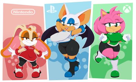 amy_rose bigdon1992 cream_the_rabbit female meme nintendo nintendo_switch playstation rouge_the_bat sonic_(series) sonic_the_hedgehog_(series) xbox