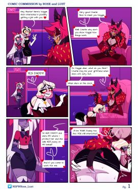 1_eye 1boy 2girls absurd_res alastor_(hazbin_hotel) angel angel_humanoid animal_humanoid aroused ass ass_grab being_watched big_ass big_butt blonde_hair blush bodily_fluids breasts bulge butt_grab charlie_morningstar_(hazbin_hotel) clothed clothing comic deer deer_humanoid demon demon_humanoid detailed_background dialogue erection eyewear fangs fellatio female genital_fluids genitals glasses group hair hand_on_ass hand_on_butt hazbin_hotel hi_res horn humanoid looking_at_another male male/female mammal mammal_humanoid masturbation multiple_females multiple_girls nsfwrose_lust oral orientation_play partially_clothed penile penis pimp purple_body pussy red_eyes red_hair saliva sitting speech_bubble sweat teeth thick_thighs tongue tongue_out trio vaggie_(hazbin_hotel) vaginal_fluids vaginal_masturbation vaginal_penetration vein veiny_penis white-haired_female white_body white_hair