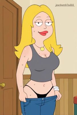 ai_generated american_dad ass ass_focus blonde_hair breasts female francine_smith hot_spring jeanbombila666 milf tagme video