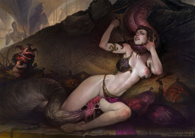 1girls alien alien_sex areola areolae armlet armwear background bad_end bare_legs barefoot being_watched big_breasts big_penis bikini bodily_fluids bottomwear bra breasts c-3po chain_leash chains cheering closed_eyes clothed clothed_female clothing collar completely_naked completely_nude costume crush crying dais digital_media_(artwork) domination doomed_beauty droid_(star_wars) duo enslaved excited feet female female_focus female_penetrated femsub front_view full_body functionally_nude genital_fluids genitals hair hair_ornament happy holding_leash human humanoid hutt interspecies jabba_the_hutt knees large_areolae larger_male leash leash_pull licking light-skinned_female light_skin loincloth loincloth_aside long_tongue male male/female male_penetrating maledom mammal midriff monophallia monster multiple_boys multiple_males navel nipples no_panties nude nude_female open_bra overweight overweight_male pale-skinned_female pale_skin penetration penis penis_tail pillow princess_leia_organa protocol_droid pussy return_of_the_jedi robot sabudenego sad salacious_crumb science_fiction sex shaved_pussy size_difference slave slave_bikini slave_girl slave_leia slave_leia_costume slave_outfit slim_waist smaller_female star_wars straight submissive tail tail_penis tail_sex tears teeth tentacle throne_room tongue tongue_around_neck tongue_out ugly_bastard vagina vaginal vaginal_penetration vaginal_sex voyeur wardrobe_malfunction