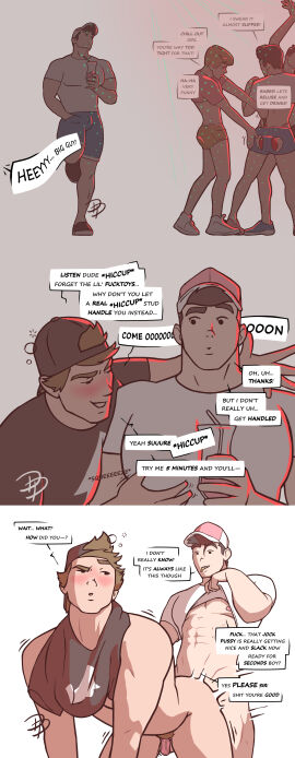 5boys anal_plug ass before_and_after big_ass big_dom_small_sub big_penis black_hair blonde_hair blush buttplug chastity chastity_cage chastity_device color dan_draws_boys dialogue domination domination_loss drinking embarrassed english english_text gay gay_domination humiliation hunk instant_loss_2koma lust male male_only muscle_top muscles muscular original original_character penis penis_size_difference plug_(sex_toy) public public_nudity public_use sex_toy significant_penis_size_difference small_penis_adoration submission submissive submissive_male text top_to_bottom twink yaoi