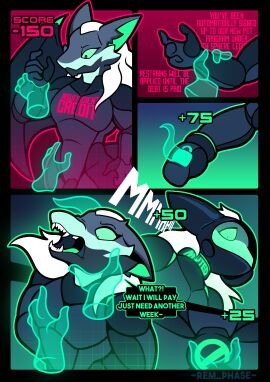 2025 absurd_res anthro bat black_body black_bodysuit black_clothing black_latex black_skinsuit bodysuit bondage_gear bondage_gloves bulge_fondling clothed clothed_anthro clothed_male clothing collar dialogue dragon drone dronification english_text floating_hands gas_mask green_body green_eyes grey_body hair handwear hi_res hybrid karro_telokey latex latex_bodysuit latex_clothing latex_skinsuit lock_symbol male mammal mask multicolored_body mythological_creature mythological_scalie mythology null_bulge null_symbol rem_phase restrained scalie skinsuit solo speech_bubble story story_in_description text tight_clothing wearing_mask white_hair