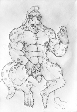 1boy 2023 alligator alligatorid anthro anthro_focus anthro_only anthro_solo balls claws completely_nude crocodile crocodilian crocodylid finger_claws fingerless_gloves five_nights_at_freddy's five_nights_at_freddy's:_security_breach flaccid furry furry_male furry_only glasses gloves madboart male male_anthro male_focus male_only mohawk mohawk_(hairstyle) monochrome montgomery_gator_(fnaf) muscular muscular_male nude nude_male penile penis penis_out pierced_genitals pierced_penis piercing pubic_hair reptile reptile_humanoid scottgames smile smiley_face solo solo_focus solo_in_panel solo_male star_glasses steel_wool_studios sunglasses testicles tongue tongue_out traditional_art traditional_media traditional_media_(artwork) veins veiny