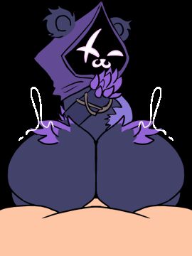 1boy 1girls 3:4 animated anonymous_male beat_banger black_fur female female_focus fortnite fortnite:_battle_royale human_male looping_animation male purple_fur raven_team_leader screen_face sex straight transparent_background unseen_male_face vertical_video