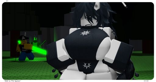 1girls 1x1x1x1 3d breasts female forsaken_(roblox) leotard moonyrr34 roblox roblox_game robloxian shedletsky solo_focus tagme two_time two_time_(forsaken)