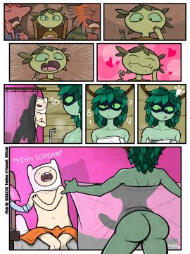adventure_time bathroom big_ass creature erection finn_the_human futanari huntress_wizard nude people screaming towel yumail