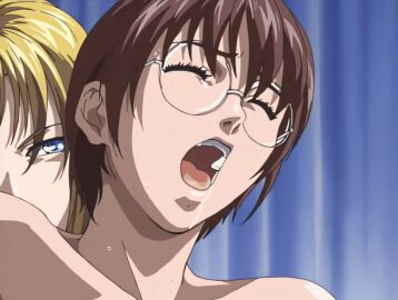 00s 1futa 1girls 2001 age_difference animated bible_black bible_black_night_of_the_walpulgiss blonde_hair blue_eyes brown_hair drooling female futa_with_female futanari glasses implied_futanari kitami_reika nipples nonogusa_miyuki older_male_and_younger_female open_mouth reverse_cowgirl_position school school_nurse school_nurse_and_student sex straddling sweat swimsuit tagme teacher_and_student