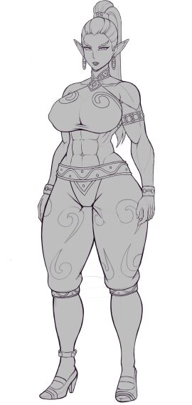 1girls abs ass big_ass big_breasts big_thighs breasts breath_of_the_wild chest curvaceous curvy curvy_figure davespinup digital_media_(artwork) female gerudo hips hourglass_figure huge_ass huge_breasts huge_thighs large_ass large_breasts large_thighs legs mature mature_female monochrome muscular muscular_female nintendo slim_waist the_legend_of_zelda the_legend_of_zelda:_breath_of_the_wild thick thick_hips thick_legs thick_thighs thighs voluptuous waist wide_hips wide_thighs