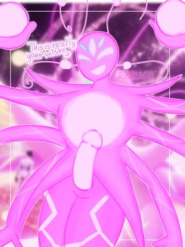 artist_name cock creature english_text erection first_porn_of_character gimmi_(miraculous_ladybug) hands_up ibispaintx kwami kwami_of_reality littlelilith male male_only miraculous_ladybug penis pink_body smile solo telegram_username what what_if white_dick white_eyes