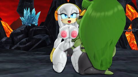 2024 2girls 3d 3d_model ahegao_face anthro big_breasts big_hair blush breasts caught chains crystals deadly_six defeat defeat_sex female fingering_pussy fully_nude game_over gloves kabalmystic kissing_cheek mmd mobian_(species) nipples on_knees painted_fingernails painted_nails project_x_love_potion_disaster pussy pussy_fingering red_sky sega silverteam2017 sonic_(series) sonic_lost_world sonic_the_hedgehog_(series) tongue tongue_out volcanic_setting wide_hips yuri zeena zeena_(kabalmystic) zeta_the_echidna zeti zeti_(species)