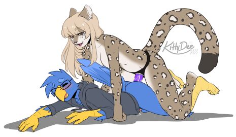 absurd_res anal anal_sex anthro avian bird duo felid feline female hi_res kittydee macaw male male/female male_penetrated mammal neotropical_parrot object_in_ass pantherine parrot pegging penetration sex sex_toy sex_toy_in_ass sex_toy_insertion sex_toy_penetration snow_leopard sterling_skies strap-on strapon tagme toying_partner true_parrot