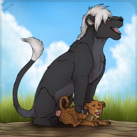 1:1 age_difference anal anal_sex animal_genitalia animal_penis ass bodily_fluids claws cloud cub duo fangs felid feline_genitalia feline_penis feral feral_on_feral feral_penetrated feral_penetrating feral_penetrating_feral forced_anal from_behind_position genitals grass hair hi_res hirofence larger_male leopard male male/male male_cub male_only male_penetrating mammal markings meowz nude older_male older_on_younger open_mouth outside pain painal pantherine penetration penile penile_penetration penile_spines penis penis_in_ass plant quadruped seliron_(character) sex size_difference sky smaller_male smaller_penetrated spots spotted_body tears teeth toe_claws tongue vein white_hair young young_feral younger_male younger_penetrated