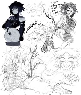 1boy 1other ambiguous_gender azure_(forsaken) forsaken_(roblox) hair_pull hair_pulling male nonbinary nonbinary_(lore) pussy pussy_juice pussy_juice_drip roblox roblox_game robloxian tagme tagme_(artist) tail_grab tentacle tentacle_hair two_time