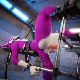 1:1 3d_(artwork) 4k absurd_res anal animal_genitalia animal_penis anthro anthro_on_anthro arms_tied ball_gag balls biped blender_(artwork) blender_cycles bodily_fluids bondage bound canid canine canine_genitalia canine_penis canis claws clothing cuffs_(clothing) cum cum_dripping_from_penis cum_on_penis depth_of_field digital_media_(artwork) dragonplayer erection feet forced_anal forced_orgasm fox fucking_machine fur gag gagged genital_fluids genitals hair hi_res hindpaw inside knot lavi legs_tied machine male male_penetrated mammal milking_cum milking_machine multicolored_body nude open_mouth orgasm paws penetration penis pink_body pink_fur pink_penis purple_penis reflection restraints rexouium slim slim_anthro slim_male slim_sub smile solo submissive submissive_male tail white_body white_fur