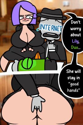 1boy 1girls 2:3 anal anal_fingering animated anus ass bird blush bouncing_ass bouncing_breasts breasts covered_eyes crying_with_eyes_open dead dialogue duo_(duolingo) duolingo female fingering_anus fingering_ass fingering_from_behind funeral green_feathers lily_(duolingo) male maxxx_peint purple_eyes pussy stealth_fingering straight upset vertical_video