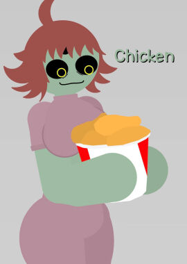 1girls anaveragedude731 artist_name chicken female kfc_bucket mangler_(anaveragedude731) stick_nodes stickman sticknodes