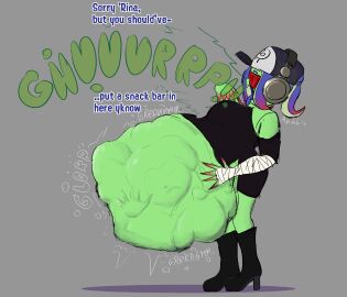 acht_(splatoon) agent_8_(splatoon) dedf1sh female marina_(splatoon) mass_vore multiple_prey pearl_(splatoon) pearl_drone_(splatoon) pearliswife2001 same_size_vore sanitized_(splatoon) sanitized_octoling soft_vore splatoon splatoon_3 splatoon_3:_side_order struggling struggling_prey unwilling unwilling_prey vore vore_belly zombie_girl