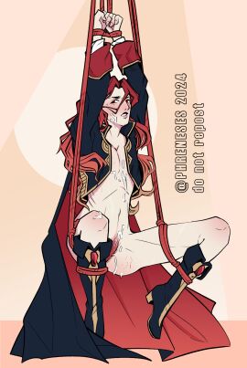 androgynous arvis_(fire_emblem) cum_on_body fire_emblem:_genealogy_of_the_holy_war long_hair male male_only no_visible_genitalia phreneses skinny