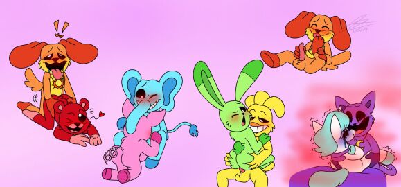 4boys 4girls anthro anthro_on_anthro anthro_only bear bobby_bearhug bubba_bubbaphant bunny canine cat catnap catnap_(poppy_playtime) chicken crafty_corn craftycorn critters_(poppy_playtime) cyan_body cyan_fur cyan_hair cyan_skin cyan_tail dog dogday dogday_(poppy_playtime) doggy domestic_cat domestic_dog domestic_pig domestic_rabbit elephant feline female furry_only gallus gallus_(genus) green_body green_fur green_skin hoppy_hopscotch hoppy_hopscotch_(poppy_playtime) kickinchicken kickinchicken_(poppy_playtime) male masturbation mythology no_humans nsfwbanana0 orange_body orange_fur orange_skin orgy orgy_sex penis penis_in_pussy penis_out picky_piggy_(poppy_playtime) pickypiggy pig pink_background pink_belly pink_body pink_fur pink_skin poppy_playtime poppy_playtime_(chapter_3) purple_fur purple_skin pussy rabbit red_body red_fur red_skin sex sex_on_bed simple_background simple_shading smiling_critters straight sucking sucking_penis tagme trunk trunk_(anatomy) unicorn unicorn_horn white_body white_fur white_skin yellow_body yellow_fur yellow_skin