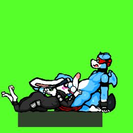 animated big_penis furry gay joe_(oh_so_hero!) licking licking_penis male oh_so_hero! oral penis yaoi