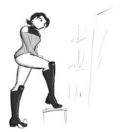 1boy 1girls 2d ballbusting balls black_and_white boot_fetish bootjob boots celera_prime cock_and_ball_torture cock_and_balls_torture dominant_female dominatrix english english_text female femdom femdom_caption foot_fetish footjob footwear knee_boots male milf mimi_(celera_prime) mommy mommy_kink monochrome older_female original original_character original_characters penis shoe_fetish shoejob shoes short-haired_female short_hair submissive_male sweater thigh_boots thighhigh_boots thighhighs thighs tight_clothes tight_clothing tight_fit tight_pants trample trampling